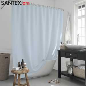 Шторка для ванной комнаты:  0010 Light Blue /180*200см