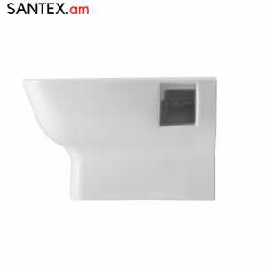 Զուգարանակոնք Santek` Нео Rimless 35х49,7х38սմ / դյուրոպլաստ Soft Close բարակ