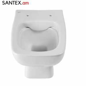 Զուգարանակոնք Santek` Нео Rimless 35х49,7х38սմ / դյուրոպլաստ Soft Close բարակ