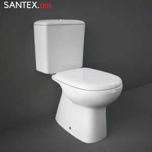 Унитаз  RAK Ceramics: Liwa 36.5х66.5х9*80.5см / горизонтальный / 2 режима / дюропласт