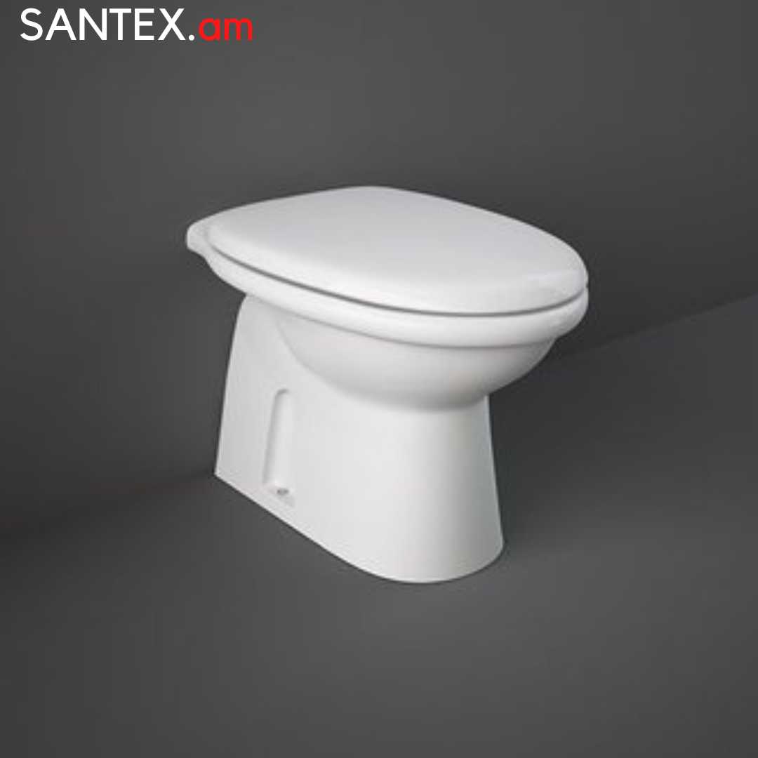 Унитаз  RAK Ceramics: Karla 36х51х39.5см / горизонтальный / дюропласт с микролифтом