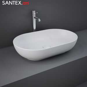Умывальник RAK Ceramics: Feeling Oval MATT White  55х35х13см