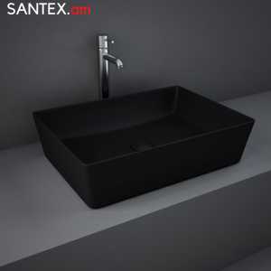 Լվացարան RAK Ceramics` Feeling Rectangle MATT Black 50х36х13սմ
