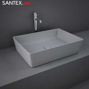Умывальник RAK Ceramics: Feeling Rectangle MATT Grey 50х36х13см